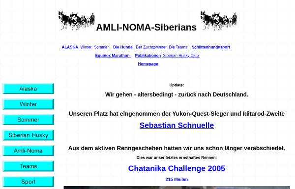 Vorschau von www.amli-noma.com, Amli-Noma Siberian Huskys