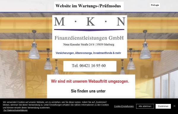 Vorschau von www.mkn-finanzen.com, MKN Finanzdienstleistungen, Inh. Peter Nolte