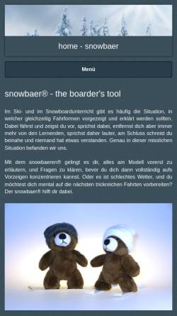 Vorschau der mobilen Webseite www.snowbaer.ch, Snowbär