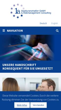 Vorschau der mobilen Webseite www.vlvmbh.de, VLV Unternehmensberatungsgesellschaft mbH