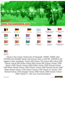 Vorschau der mobilen Webseite www.vulcanriders.com, Deutsche Kawasaki Vulcan Webseite
