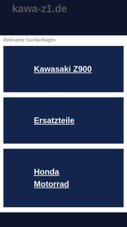 Vorschau der mobilen Webseite www.kawa-z1.de, Kawasaki 900 Z1