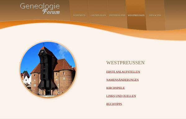 Vorschau von www.genealogie-forum.de, Genealogie-Forum: Westpreussen