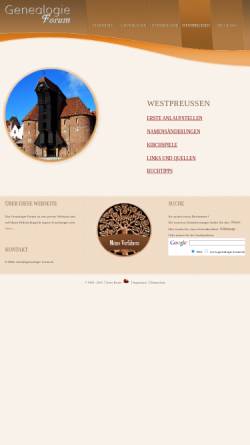 Vorschau der mobilen Webseite www.genealogie-forum.de, Genealogie-Forum: Westpreussen
