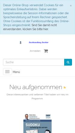 Vorschau der mobilen Webseite www.buchinformationen.de, Buchinformationen