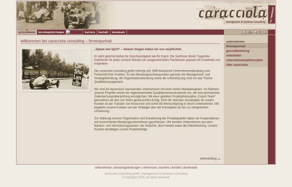 Vorschau von www.caracciola-consulting.de, Carracciola Consulting GmbH