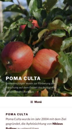 Vorschau der mobilen Webseite www.pomaculta.org, Poma Culta