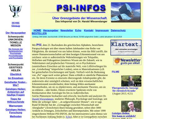 Vorschau von www.psi-infos.de, Harald Wiesendanger - PSI Infos