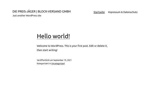 Vorschau von www.diepreisjaeger.de, Block Versand UG (haftungsbeschränkt)