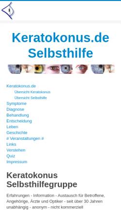 Vorschau der mobilen Webseite www.keralens.de, Keralens