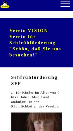 Vorschau der mobilen Webseite www.verein-vision.at, Verein Vision - Sehfrühförderung