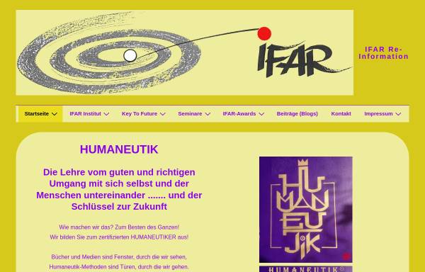 Vorschau von ifar.de, IFAR-Institut für Angewandte Radionik - C.E. Gleich, P.W. Köhne, K.P. Stemmann GbR