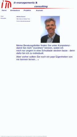 Vorschau der mobilen Webseite www.it-managements.de, IT-Managements & Consulting - Dietmar Trost