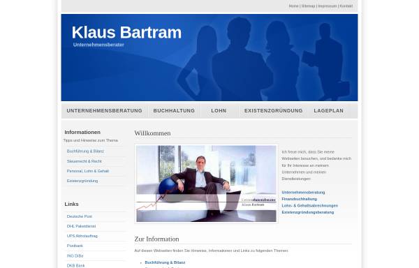 Vorschau von www.klaus-bartram.de, Klaus Bartram Unternehmensberatung