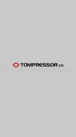 Vorschau der mobilen Webseite www.tompressor.ch, Tomotos GmbH