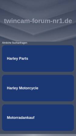 Vorschau der mobilen Webseite www.twincam-forum-nr1.de, Twincam-Forum