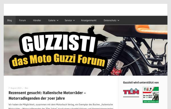 Vorschau von www.guzzisti.de, Guzzisti.de - Das Moto Guzzi Portal