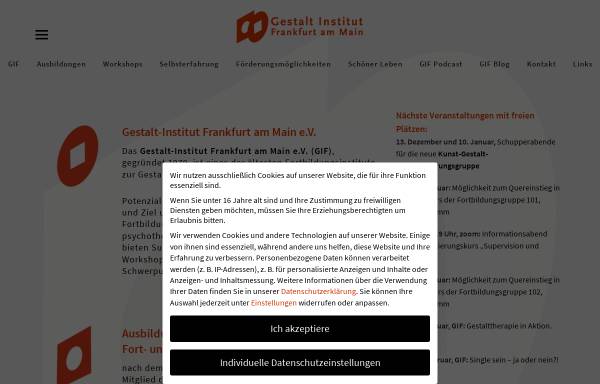 Vorschau von gestalt-institut-frankfurt.de, Gestalt-Institut