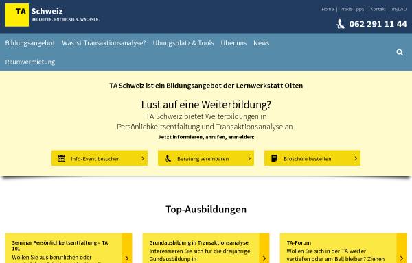 Vorschau von www.ta-ausbildung.ch, Transaktionsanalyse