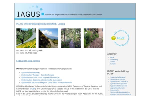 Vorschau von www.iagus.de, IAGUS