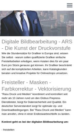 Vorschau der mobilen Webseite www.ars-print.com, ARS Druck und Medien GmbH