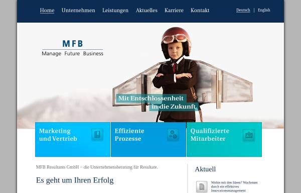 Vorschau von www.mfbresultants.com, MFB Resultants GmbH