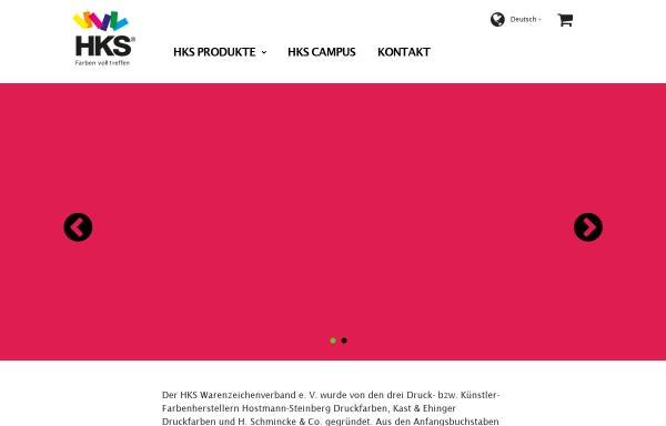 Vorschau von www.hks-farben.de, HKS Warenzeichenverband e. V.