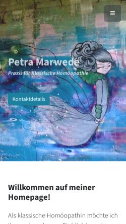 Vorschau der mobilen Webseite www.lm12.de, Praxis für Klassische Homöopathie - Petra Marwede