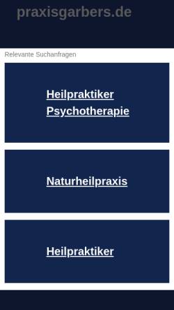 Vorschau der mobilen Webseite www.praxisgarbers.de, Uwe Garbers - Praxis für Klassische Homöopathie
