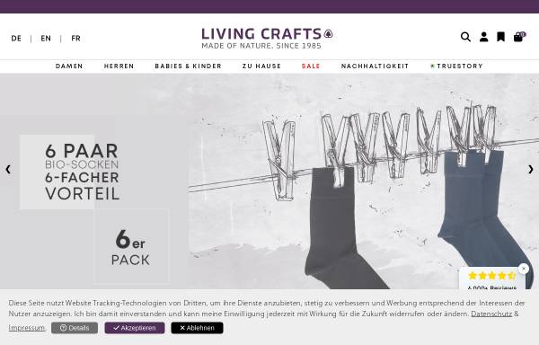 Vorschau von www.livingcrafts.de, Living Crafts GmbH & Co. KG.