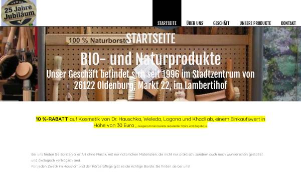 Vorschau von www.bioladenol.de, Bio- und Naturprodukte im Lambertihof