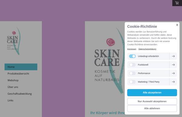 Vorschau von www.skincare-online.ch, Skin Care, Monica Maurer