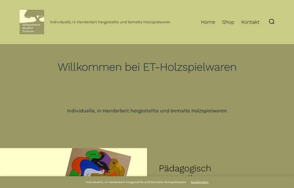 Vorschau von www.et-holzspielwaren.ch, Holzspielwaren Elisabeth Tscharner