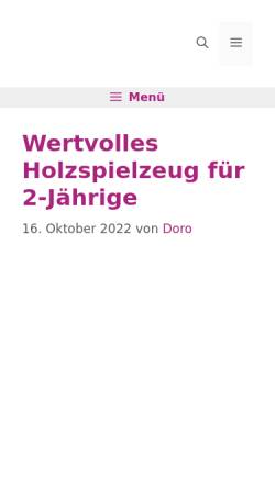 Vorschau der mobilen Webseite www.holzspielzeug-partner.de, Holzspielzeug Partner - Bernd Götting
