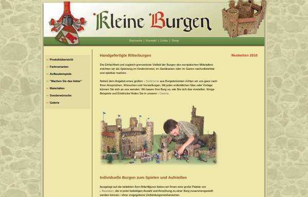 Vorschau von www.kleineburgen.de, Kleine Burgen, Olaf Hoffmann