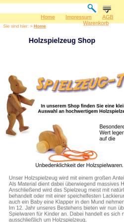 Vorschau der mobilen Webseite www.spielzeug-truhe.de, Spielzeugtruhe - Singer, Baldauf