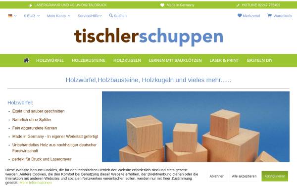 Vorschau von www.tischlerschuppen.de, Tischlerschuppen Michael Wirges