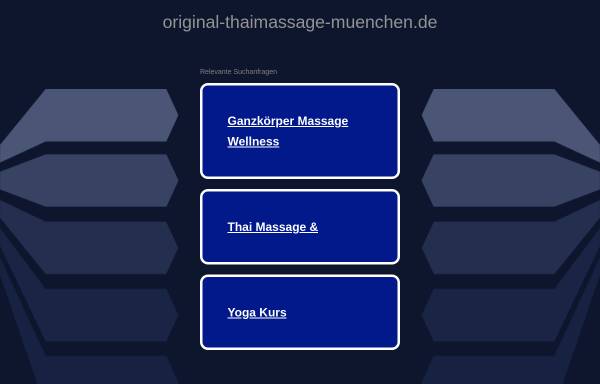 Vorschau von www.original-thaimassage-muenchen.de, Original Thaimassage München GbR
