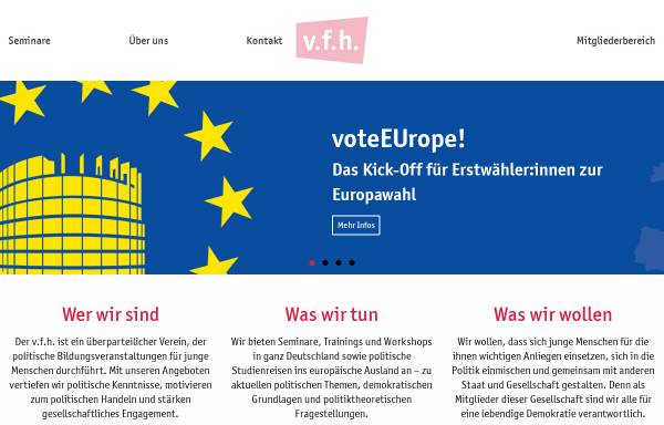 Vorschau von www.vfh-online.de, Verein zur Förderung politischen Handelns e.V.