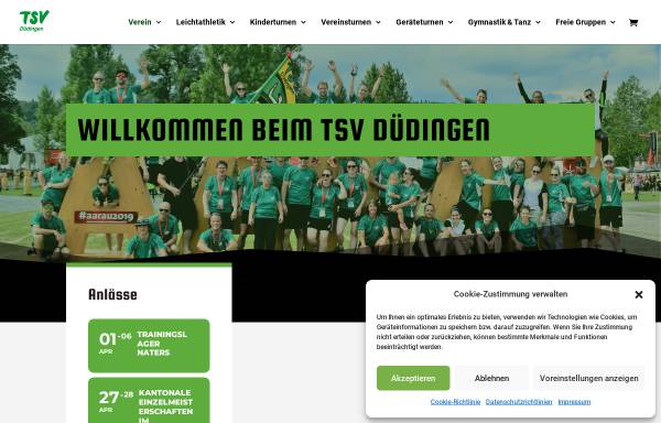 Vorschau von www.tsvd.ch, Turn und Sportverein Düdingen