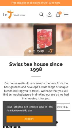 Vorschau der mobilen Webseite le-t.com, Fine Tea Trading Company