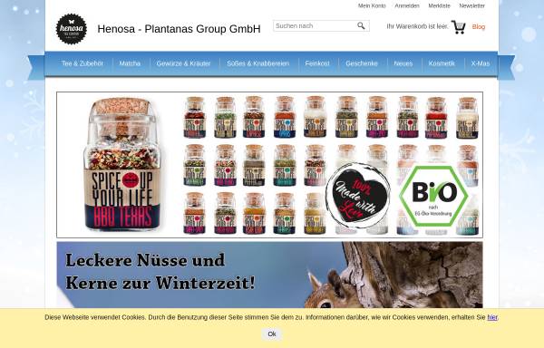 Vorschau von www.henosa.de, Henosa - Plantanas Group GmbH