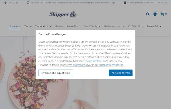 Vorschau von www.skipper-tee.de, Skipper Tee
