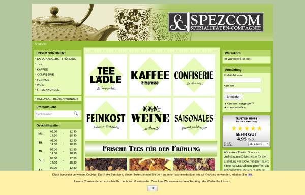 Vorschau von www.spezialitaeten-compagnie.de, Spezialitaeten Compagnie