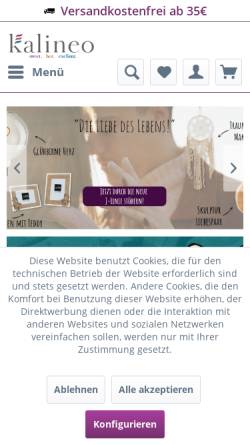 Vorschau der mobilen Webseite www.kalineo.de, Das Teeblatt, Karina Husslein