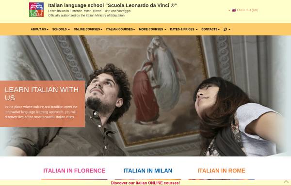 Vorschau von www.scuolaleonardo.com, Scuola Leonardo da Vinci