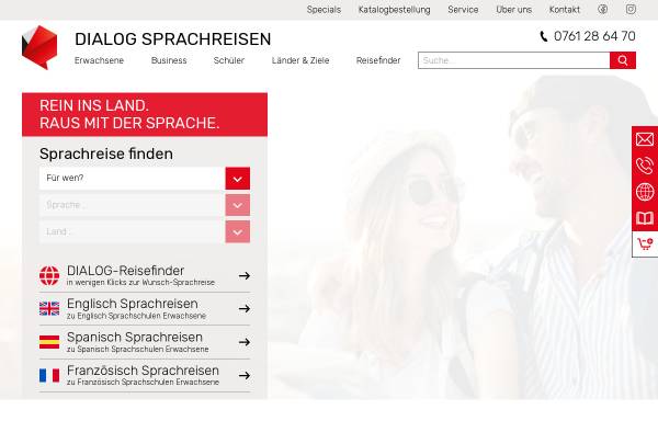 Vorschau von www.alfa-sprachreisen.de, Alfa Sprachreisen GmbH