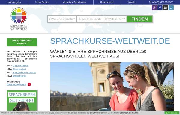 Vorschau von www.sprachkurse-weltweit.de, Sprachkurse-weltweit
