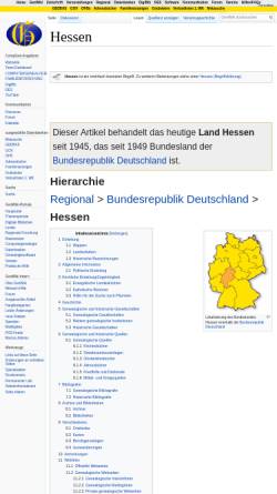 Vorschau der mobilen Webseite wiki-de.genealogy.net, Hessen bei Genealogy.net