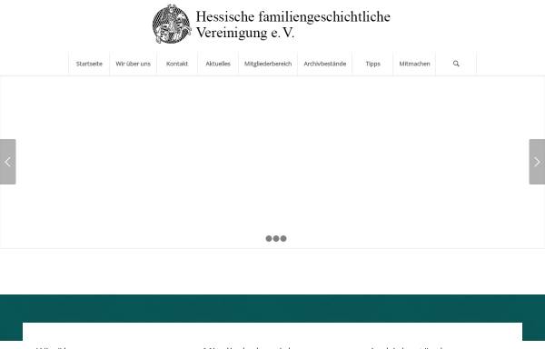 Hessische familiengeschichtliche Vereinigung e. V.